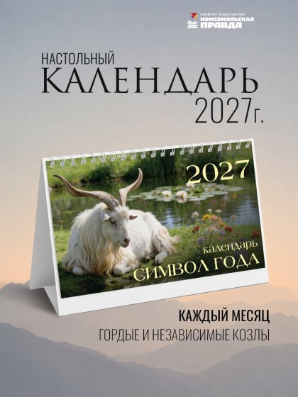 Календарь-домик настольный "Символ года" 2027 перекидной, 120х200 мм